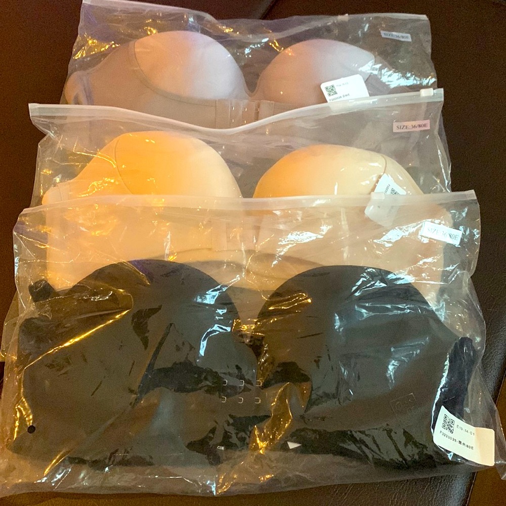 strapless bras